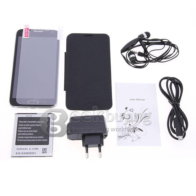 JIAKE G900W MTK6582 Cortex A7 Quad Core 1.3GHz 5.0 Inch Android 4.4.2 OS Smartphone 1GB RAM 8GB ROM QHD Screen 5.0MP - Black