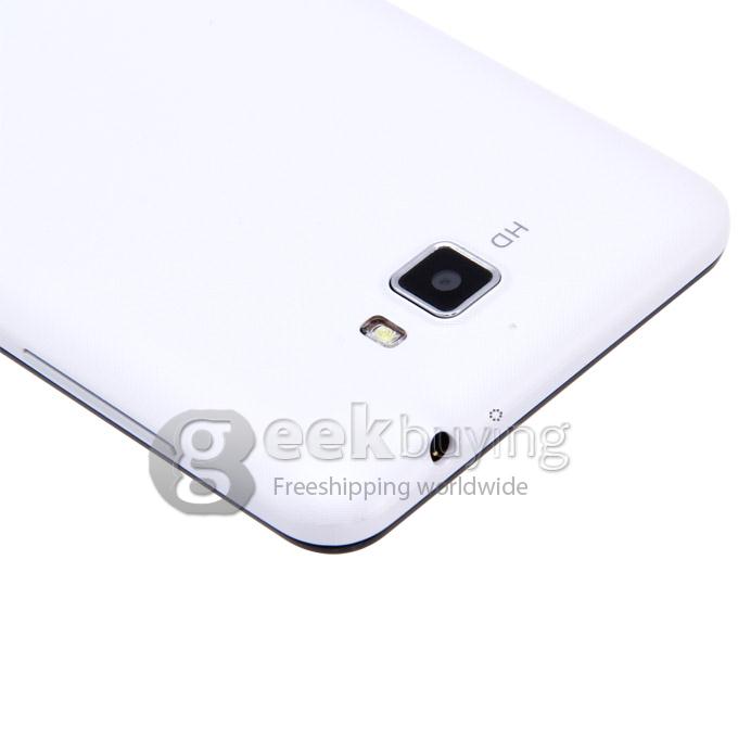 JIAKE F1W 5.0Inch Capacitive Touch Screen MTK6572 Dual Core 1.2GHz Smartphone 512MB+4GB 2.0MP+0.3MP Android 4.2 OS 3G/GPS with Protective Case- White