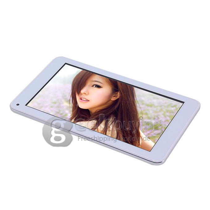 S1 Dual Core RK3026 1.2GHz 7 inch Capacitive Touch Screen 800*480 Tablet PC Android 4.2 512MB/4GB - White