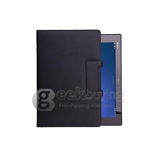 Detachable Magnet Bluetooth 3.0 Keyboard Smart Case Cover for Sony Xperia Tablet Z2 10.1 Inch - Black