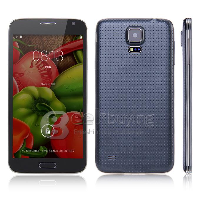 JIAKE G900W MTK6582 Cortex A7 Quad Core 1.3GHz 5.0 Inch Android 4.4.2 OS Smartphone 1GB RAM 8GB ROM QHD Screen 5.0MP - Black