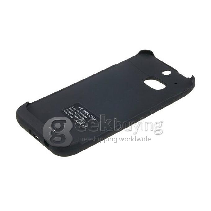 New 4500mah External Backup Battery Pack Power Bank Charger For HTC ONE M8 -Black