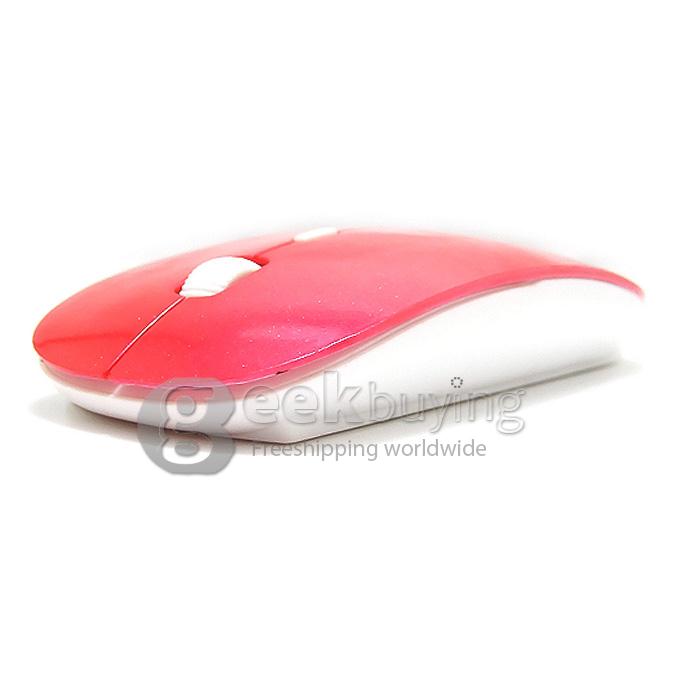 Portable Ultrathin Bluetooth 3.0 Mouse for MAC/Windows 98/SE/2000/XP/Vista/Windows 7/Server 2003 Red