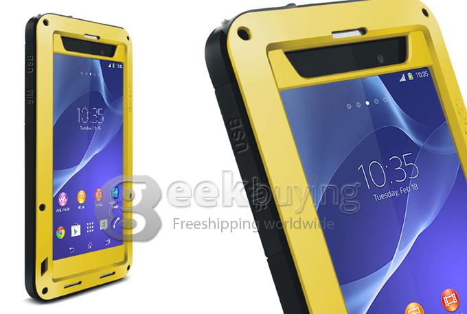LOVE MEI Weather/Dirt/Shockproof Protective Case for SONY Xperia Z2 - Yellow