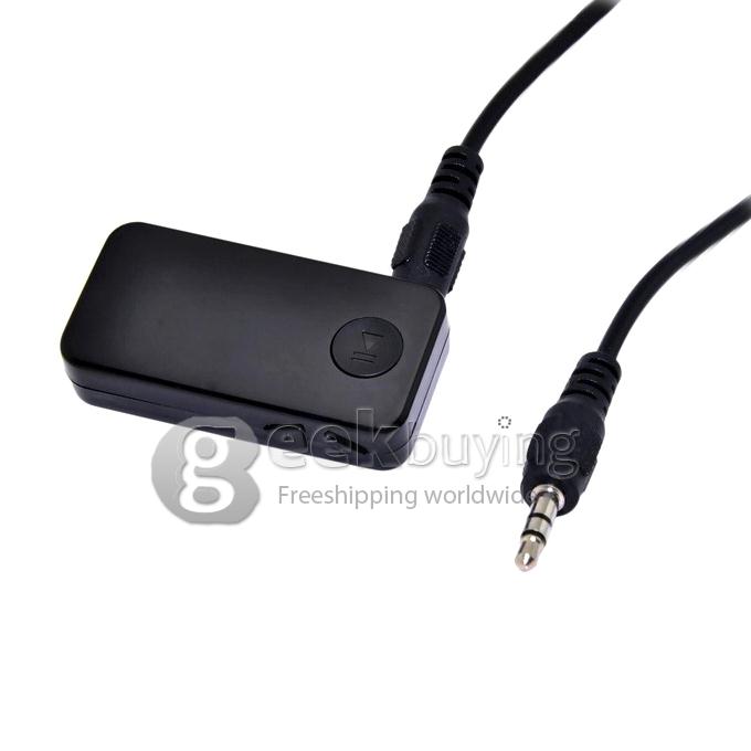 Portable Bluetooth V3.0 Audio Music Streaming Receiver Adaptor Handfree 3.5 mm Output - Black