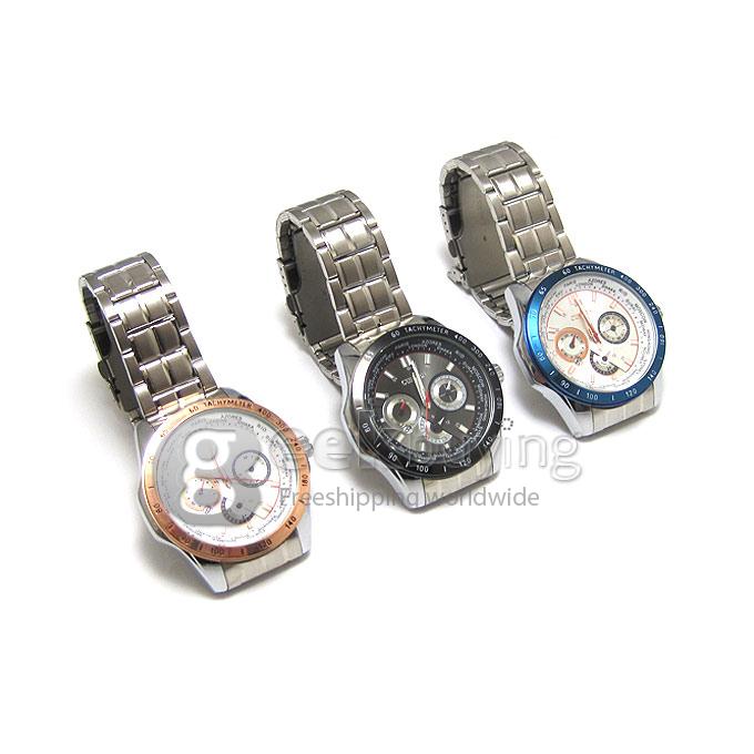 CURREN 8150 Stainless Steel Band Quartz Analog Wrist Watch Timepiece with Date Window for Men - Black