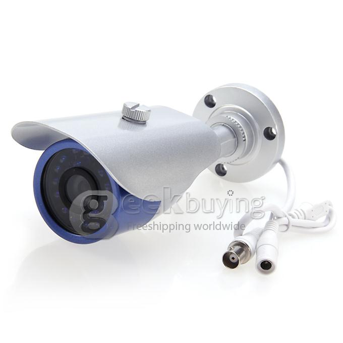 Outdoor 700TVL 1/3 CMOS 3.6mm Lens 24 LEDs IR Nightvision Waterproof Security CCTV Camera with Bracket (NTSC)
