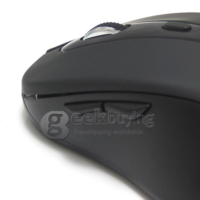 Front Wheel Wireless Bluetooth Mouse for PC and Android Devices with Bluetooth Sleep Mode Design -Black