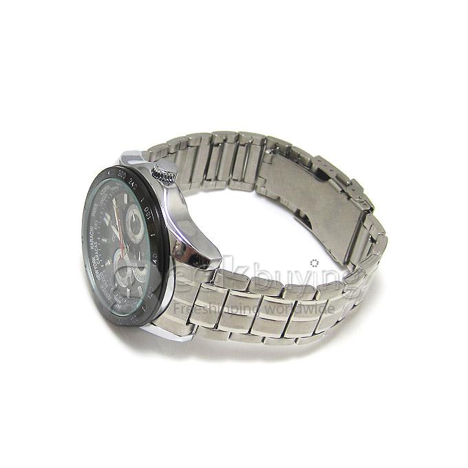 CURREN 8150 Stainless Steel Band Quartz Analog Wrist Watch Timepiece with Date Window for Men - Black