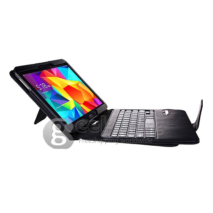 Removable Bluetooth Touchpad Keyboard for Samsung Galaxy Tab4 T530/T531 10.1 Inch - Black