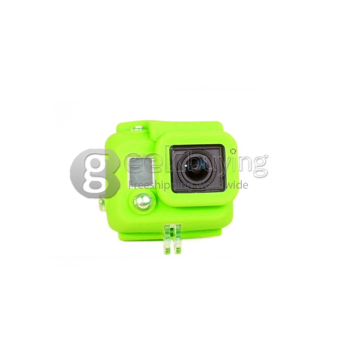 Silicone Protective Dirtproof Soft Rubber Case Cover Skin for Gopro HD Hero 3+ / 3 Camera (Green)
