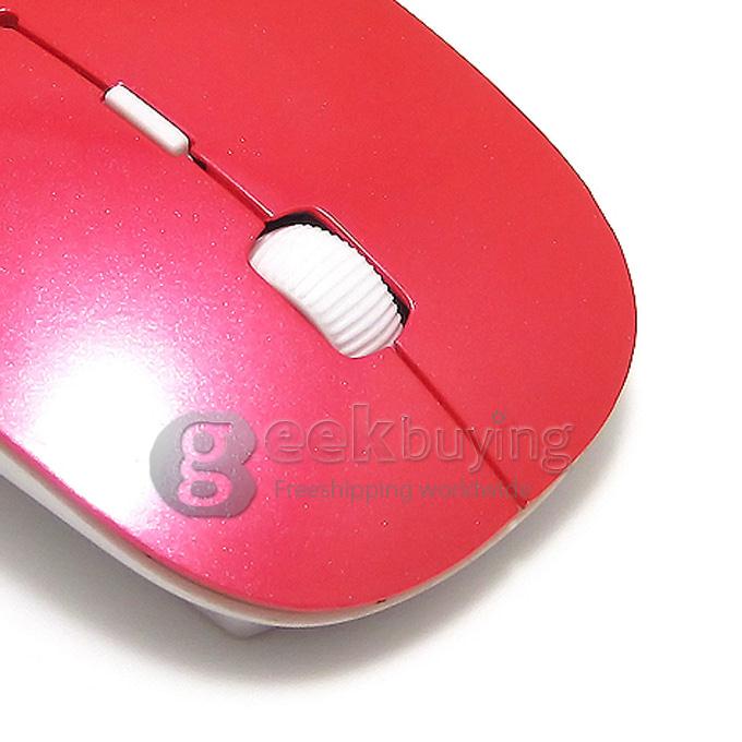 Portable Ultrathin Bluetooth 3.0 Mouse for MAC/Windows 98/SE/2000/XP/Vista/Windows 7/Server 2003 Red
