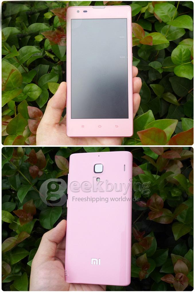 Xiaomi Redmi 1S 4.7Inch Qualcomm Quad core Smartphone MIUI V5 OS IPS HD Screen 1GB RAM 8GB ROM 8.0MP Camera MIUI OTG Gyroscope - Pink