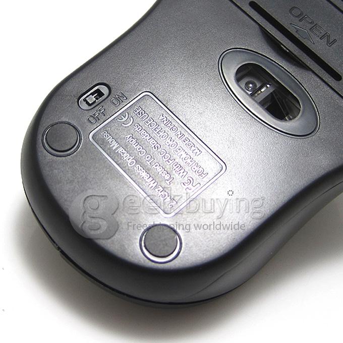 Front Wheel Wireless Bluetooth Mouse for PC and Android Devices with Bluetooth Sleep Mode Design -Black