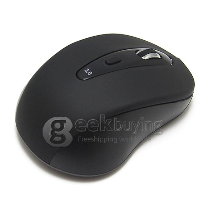 Front Wheel Wireless Bluetooth Mouse for PC and Android Devices with Bluetooth Sleep Mode Design -Black