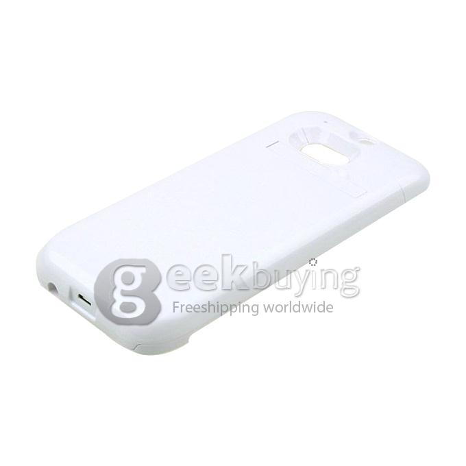 New 4500mah External Backup Battery Pack Power Bank Charger For HTC ONE M8 -White