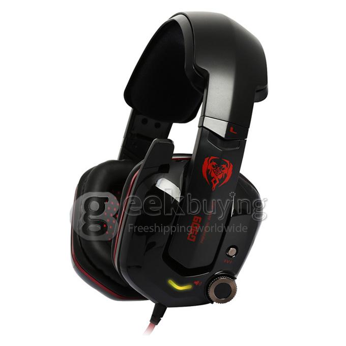 Somic G909 Wire Computer Gaming Headset 7.1 Sound Effects High-end Game Headphones with USB Interface - Black