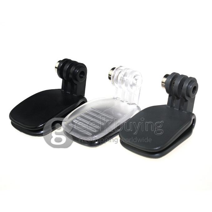 Head Monopod Helmet Quick-Release Clip Mount for All GOPRO HD Hero 3+ / 3 / 2 / 1 /SJ4000 (Black)