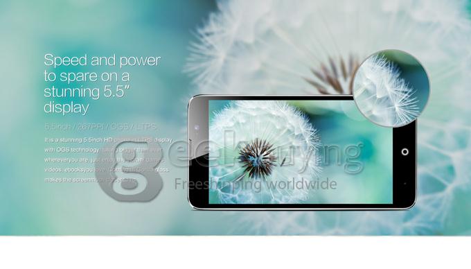 UMI C1 MTK6582 Quad Core 1.3GHz 5.5 Inch Android 4.4.2 OS Smartphone 1GB RAM 16GB ROM 13.0MP 3G/GPS White