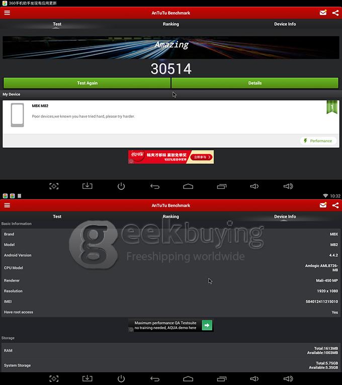 Bundle MXIII Amlogic S802 KODI 4K2K TV BOX 2G/8G + Tronsmart TSM01 English Version Air Mouse - Black