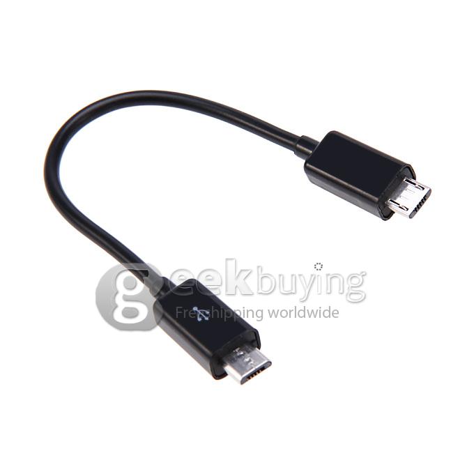 High Speed 480Mbps Micro USB 2.0 + USB 2.0 With OTG Function 4 in 1 Card Reader for Smart Phone & Computer - Black