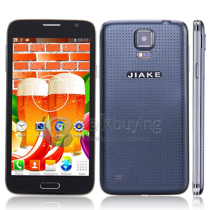 JIAKE G9006W 5.0Inch Capacitor Touch Screen MTK6572 Dual Core 1.2GHz 256MB+2GB 2.0MP+0.3MP Android 4.2 OS 3G/GPS with Protective Film - Black