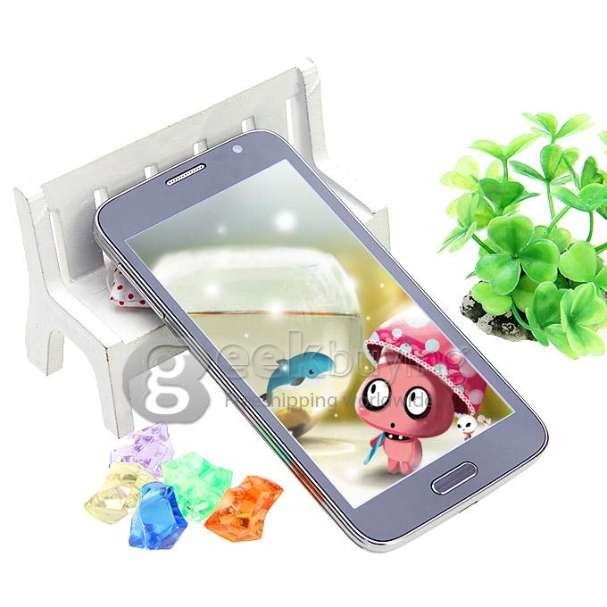 JIAKE G9006W 5.0Inch Capacitor Touch Screen MTK6572 Dual Core 1.2GHz 256MB+2GB 2.0MP+0.3MP Android 4.2 OS 3G/GPS with Protective Film - Black