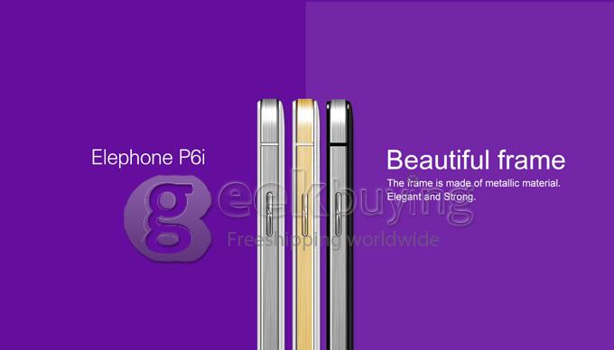 Elephone P6i MTK6582 Quad core 1.3GHz 5 Inch Android 4.4 OS Smartphone 1GB RAM 4GB ROM 13.0MP IPS QHD 3G GPS OTG Black