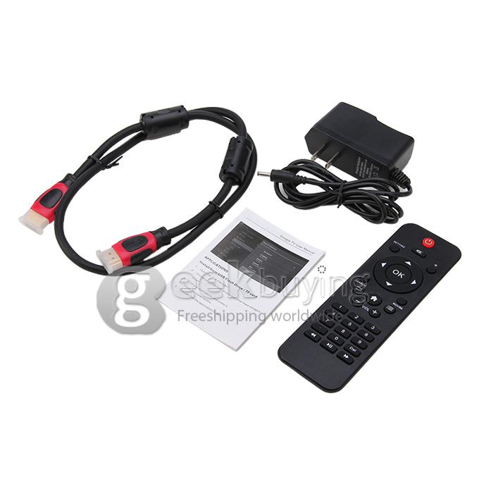 X88 Cylinder RK3188 Quad Core 1.6GHz Android 4.4 Mini TV BOX HDMI HDD Player 2G/8G Bluetooth OTG Built-in MIC 3.0MP Camera Miracast DLNA - Black