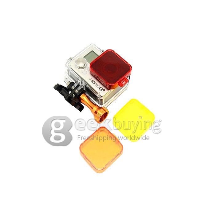 Professional Snap-on Cube Filter Underwater Color Correction Dive Housing Compatible with Gopro HD Hero 3+ (Orange)