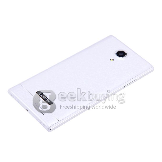 CUBOT P7 5.0 Inch IPS Touch Screen MTK6582 Quad Core 1.3GHz Android 4.2.2 3G Smart Phone 512MB + 4GB 8MP WiFi OTG GPS - White