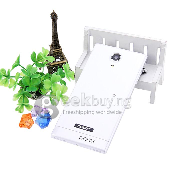 CUBOT P7 5.0 Inch IPS Touch Screen MTK6582 Quad Core 1.3GHz Android 4.2.2 3G Smart Phone 512MB + 4GB 8MP WiFi OTG GPS - White