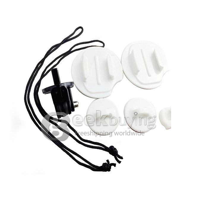 8 in 1 Surfboard Surfing Fasten Mount Kit Tethers FCS & Rubber Locking Plug for Gopro Hero 3+/3/2/1 SJ4000 KeeCoo Camera