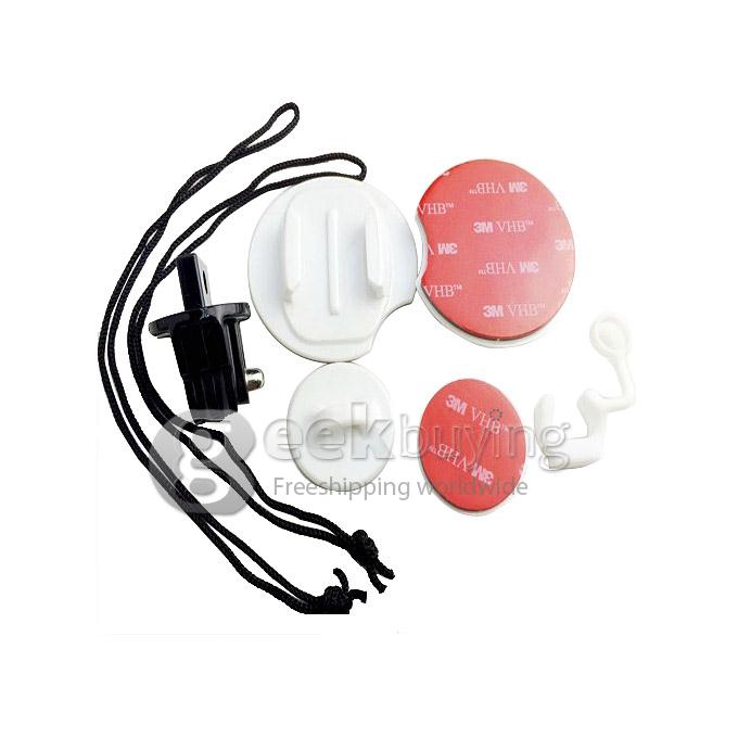 8 in 1 Surfboard Surfing Fasten Mount Kit Tethers FCS & Rubber Locking Plug for Gopro Hero 3+/3/2/1 SJ4000 KeeCoo Camera