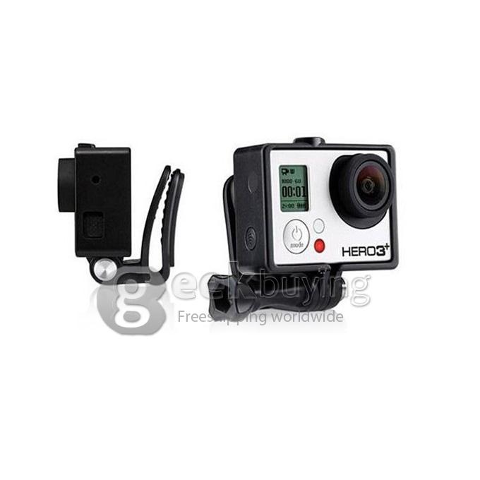 Head Monopod Helmet Quick-Release Clip Mount for All GOPRO HD Hero 3+ / 3 / 2 / 1 /SJ4000 (Black)