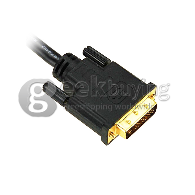 1.8M DisplayPort DP Male to DVI Male Converter Adapter Cable Support 1080P - Black