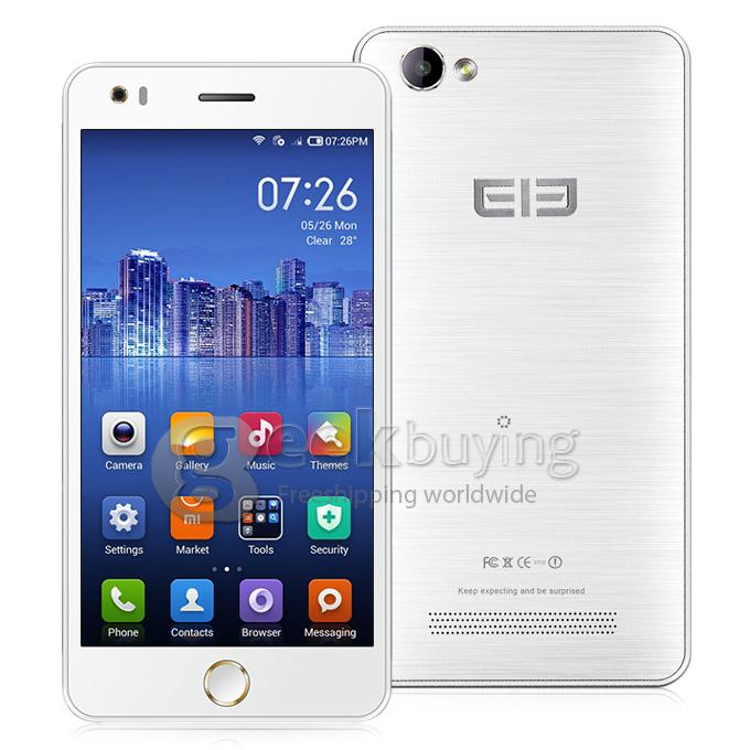 Elephone P6i MTK6582 Quad core 1.3GHz 5 Inch Android 4.4 OS Smartphone 1GB RAM 4GB ROM 13.0MP IPS QHD 3G GPS OTG White