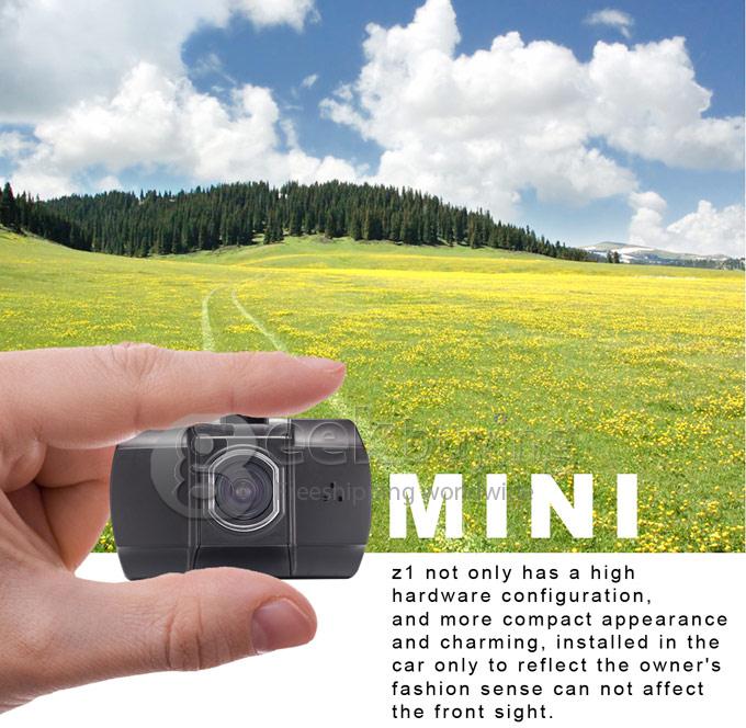 Z1 Car DVR Novatek 1.5 Inch Screen 1080P 140 Degrees Angle Lens with G-Sensor Motion Detection