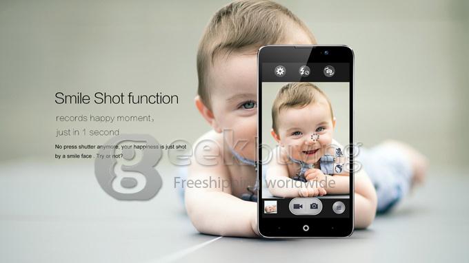 UMI C1 MTK6582 Quad Core 1.3GHz 5.5 Inch Android 4.4.2 OS Smartphone 1GB RAM 16GB ROM 13.0MP 3G/GPS White