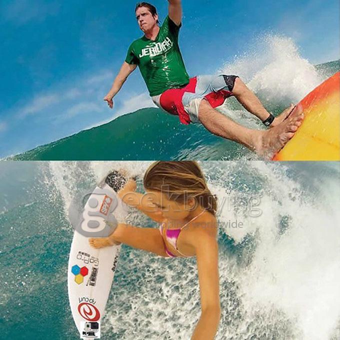 10 in 1 Surfboard Surfing Fasten Mount Kit FCS Locking Plug Quick Release Clip for Gopro Hero 3+/3/2/1/SJ4000 Camera