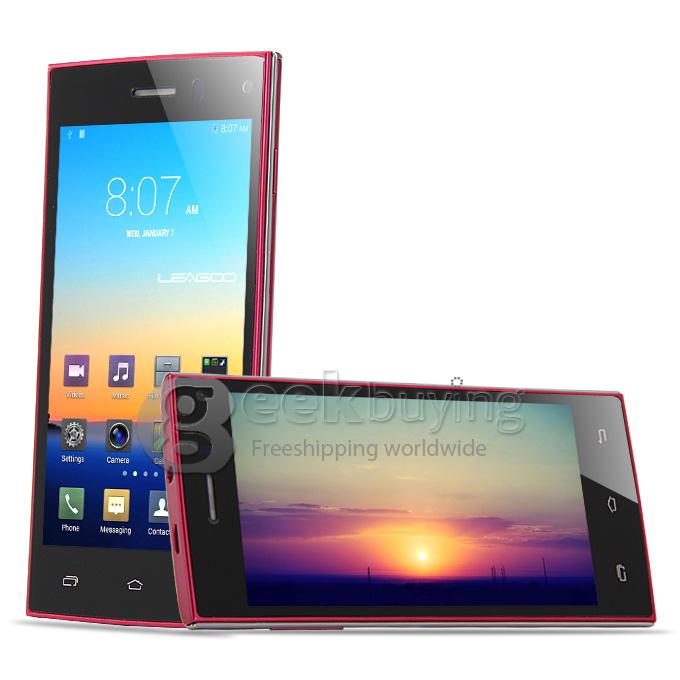 Leagoo Lead 3 MTK6582 Quad Core 1.3GHz 4.5 Inch Android 4.4.2 OS Smartphone 512MB RAM 4GB ROM 5.0MP 3G/GPS Red