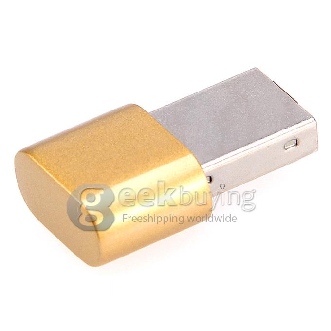 Fashion Design 8G USB 2.0 Flash Disk Memory Stick Drive with Blink CZ Diamond - Gold