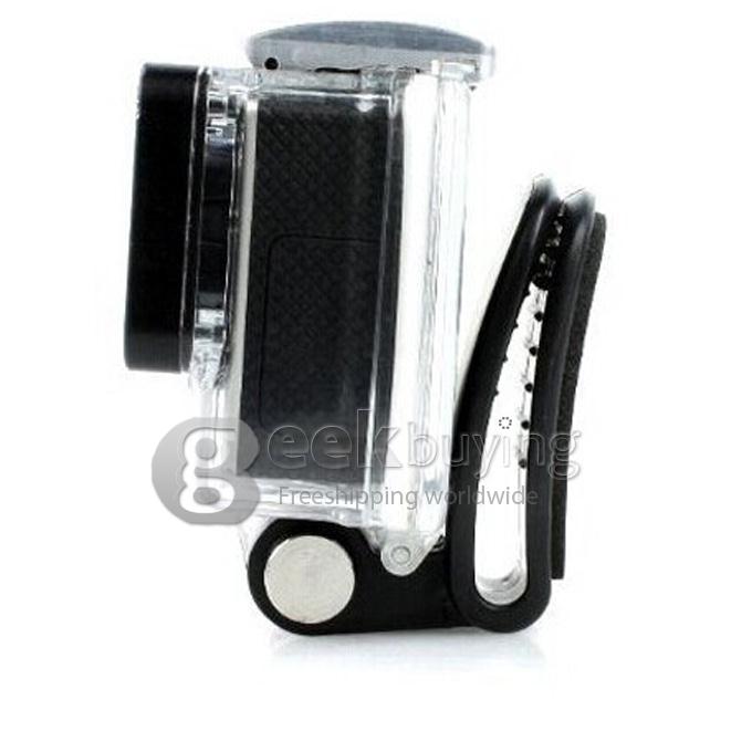 Head Monopod Helmet Quick-Release Clip Mount for All GOPRO HD Hero 3+ / 3 / 2 / 1 /SJ4000 (Transparent)