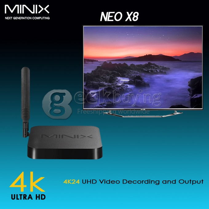 Bundle Deal MINIX NEO X8 Amlogic S802 Quad Core 2.0Ghz Android 4.4 TV BOX + Tronsmart TSM01 English Version Air Mouse & Keyboard