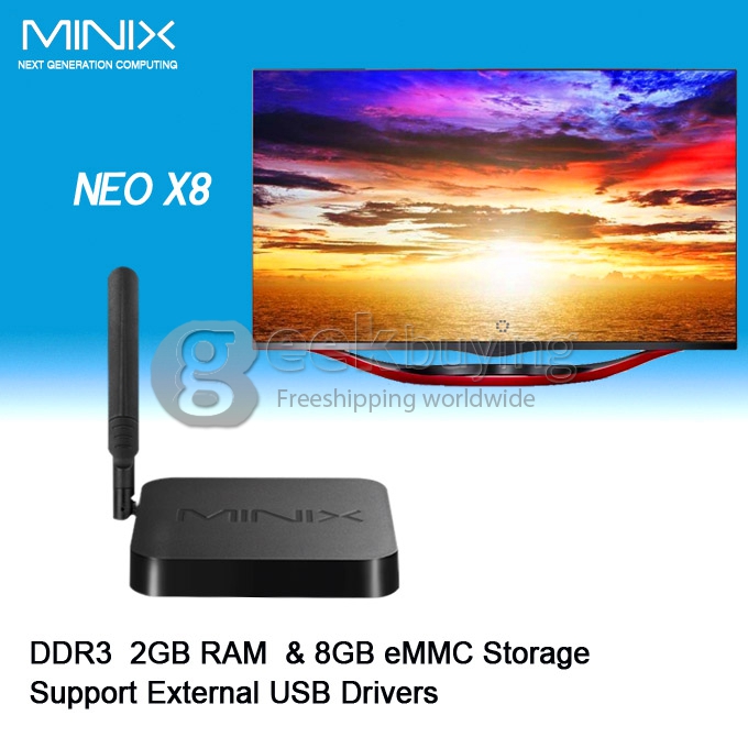 Bundle Deal MINIX NEO X8 Amlogic S802 Quad Core 2.0Ghz Android 4.4 TV BOX + Tronsmart TSM01 English Version Air Mouse & Keyboard