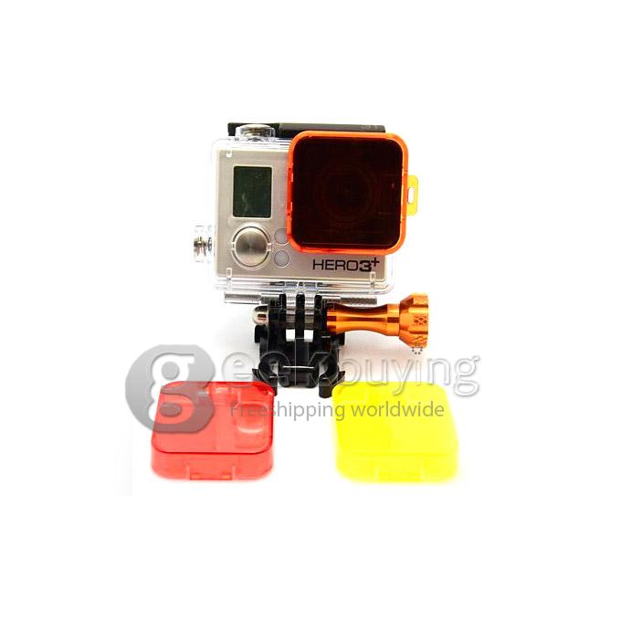 Professional Snap-on Cube Filter Underwater Color Correction Dive Housing Compatible with Gopro HD Hero 3+ (Orange)
