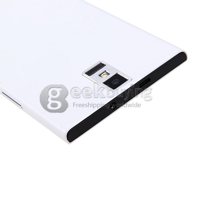 Star C1000 MTK6582 Quad Core 1.3GHz 5.5 Inch Android 4.4 OS Smartphone 1GB RAM 8GB ROM 13.0MP 3G GPS OTG Fingerprint Leather Case White