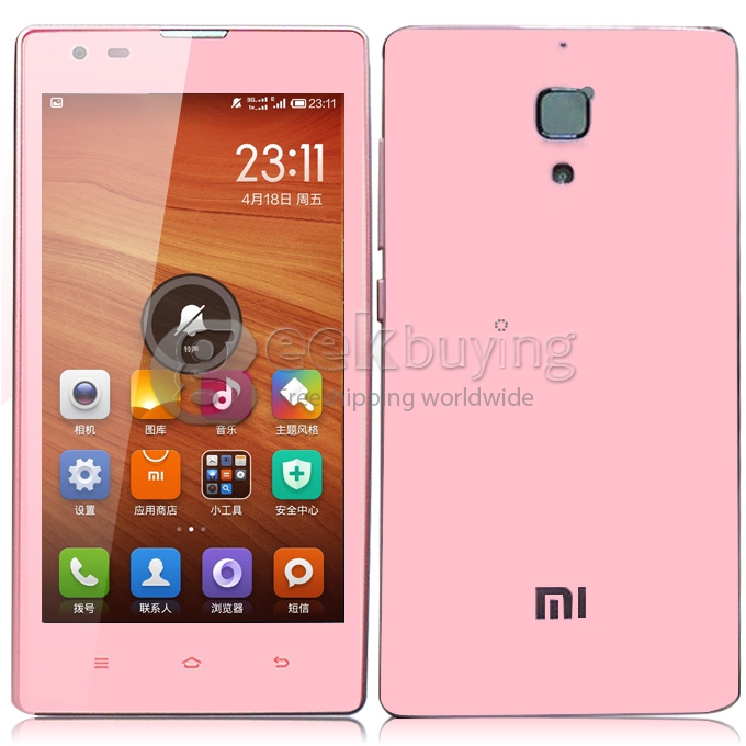 Xiaomi Redmi 1S 4.7Inch Qualcomm Quad core Smartphone MIUI V5 OS IPS HD Screen 1GB RAM 8GB ROM 8.0MP Camera MIUI OTG Gyroscope - Pink