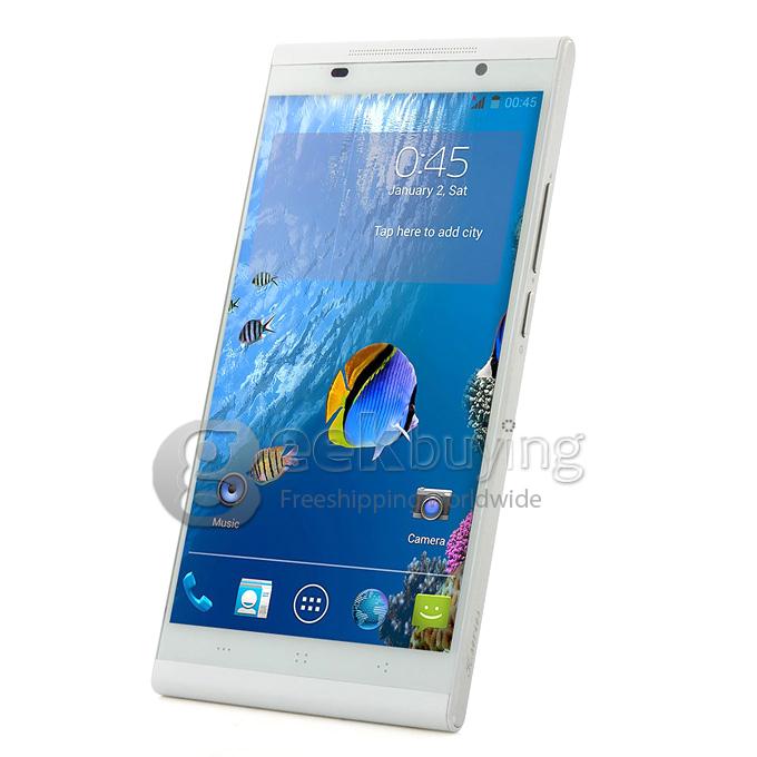 KINGZONE K1 5.5inch FHD 1080P LTPS Capacitive Screen MTK6592 Octa core 1.7GHz Smartphone 2GB RAM+16GB ROM 14.0MP+8.0MP Android 4.3 OTG NFC Air Gesture with Hard Cover & Protective Film - White