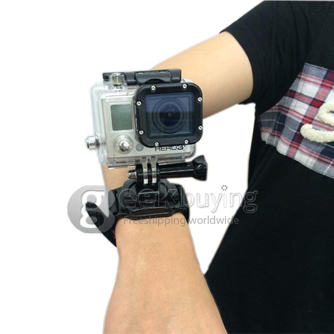 360 Degree Rotation Hand Camera Wrist Strap / Belt / Band / Holder Mount for GoPro Hero 3+ / 3 / 2 / 1 / SJ4000